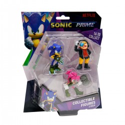 Набор игровых фигурок Sonic Prime – Доктор Не, Соник, Эми фото-1