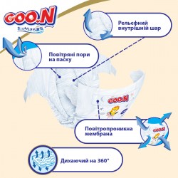 Підгузки Goo.N Premium Soft для дітей (M, 7-12 кг, 64 шт) фото-9