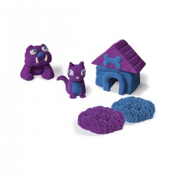 Пісок Для Дитячої Творчості - Kinetic Sand Build блакитний і фіолетовий фото-3