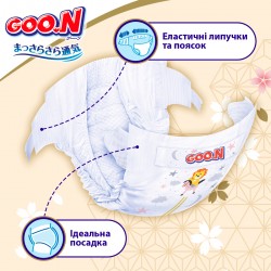 Підгузки Goo.N Premium Soft для дітей (L, 9-14 кг, 52 шт.) фото-4