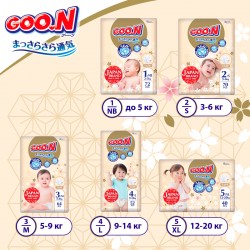 Підгузки Goo.N Premium Soft для дітей (L, 9-14 кг, 52 шт.) фото-8