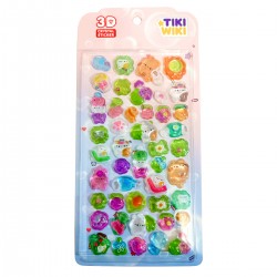 Набор 3D-наклеек Tiki Wiki серии Crystal – Тики котики в саду