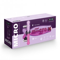 Самокат Micro серии Maxi Deluxe Glow LED - Сияюще-пурпурный фото-3