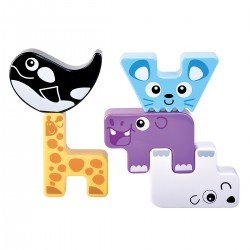 Обучающий игровой набор Kiddi Smart – Зверушки-пазлики фото-4
