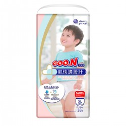 Трусики-підгузки Goo.N Plus для дітей (XL, 12-20 кг, 38шт) фото-1