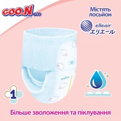 Трусики-подгузники Goo.N Plus для детей (XL, 12-20 кг, 38шт) фото-6