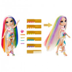 Ігровий набір з лялькою Rainbow High серії Крейда для волосся та стиль – Амая фото-3