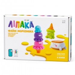 Набір пластиліну Ліпака – Файні морозивка: Кульконавти, Єті Сендвіч, Ріжок Кувирок
