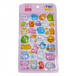 Набор 3D-наклеек Tiki Wiki серии Crystal – Тики милые животные