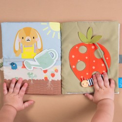 Развивающая мягкая книжка - Бизибук зайченка фото-8