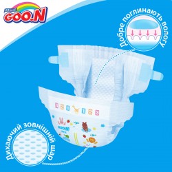 Підгузки Goo.N для немовлят до 5 кг колекція 2019 (SS, на липучках, унісекс, 36 шт) фото-8