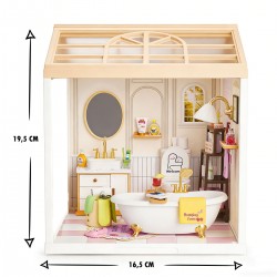 Конструктор-румбокс Mini House серії Інтер'єр – Ванна кімната (світло) фото-3