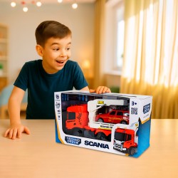 Игровой набор серии Big Truck – Эвакуатор Scania с машиной (свет, звук) фото-2