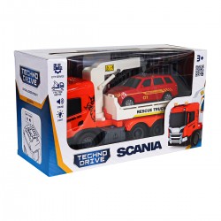 Игровой набор серии Big Truck – Эвакуатор Scania с машиной (свет, звук) фото-5