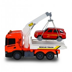 Игровой набор серии Big Truck – Эвакуатор Scania с машиной (свет, звук) фото-7