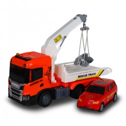 Игровой набор серии Big Truck – Эвакуатор Scania с машиной (свет, звук) фото-12