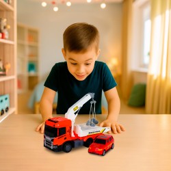 Игровой набор серии Big Truck – Эвакуатор Scania с машиной (свет, звук) фото-14