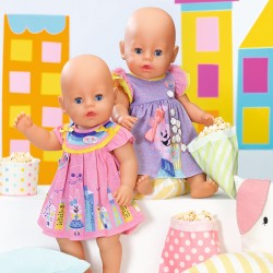 Одяг для ляльки BABY born - Мила сукня (рожеве) фото-3