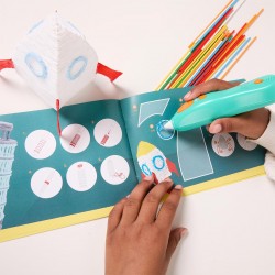 3D-ручка 3Doodler Start Plus для дитячої творчості - Мегакреатив (147 стрижнів, 9 шаблонів) фото-6