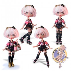 Ігровий набір 4SF Manga Dolls серії Hello Kitty – Золота Ролер Діва фото-4
