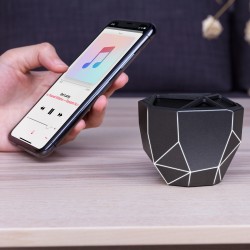 Акустична Система Xoopar - Geo Speaker (Чорна З Білим, Led Підсвічування, З Bluetooth, Моно) фото-3