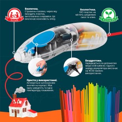 3D-ручка 3Doodler Start для детского творчества - Креатив (48 стержней, прозрачная) фото-10
