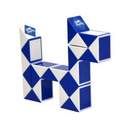 Головоломка Rubik's - Змейка (Бело-Голубая) фото-4