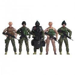 Игровой набор фигурок солдат ELITE FORCE  — МОРСКИЕ КОТИКИ (5 фигурок, аксесс.) фото-2