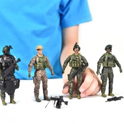 Игровой набор фигурок солдат ELITE FORCE  — МОРСКИЕ КОТИКИ (5 фигурок, аксесс.) фото-3