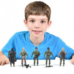 Игровой набор фигурок солдат ELITE FORCE  — МОРСКИЕ КОТИКИ (5 фигурок, аксесс.) фото-4