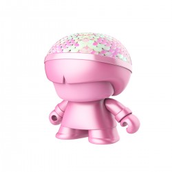 Акустика  Xoopar - Mini Xboy (7,5 Cm, Рожева З Паєтками Металік, Bluetooth) фото-3