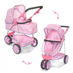 Трехколесная коляска для куклы Baby Born – Цветочный стиль Делюкс (складная) фото-2