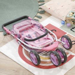 Трехколесная коляска для куклы Baby Born – Цветочный стиль Делюкс (складная) фото-4