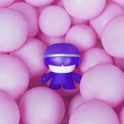 Акустика Xoopar - Mini Xboy (7,5 Cm, Фиолетовая, Bluetooth, Моно) фото-1
