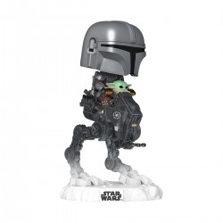 Игровая фигурка Funko POP! Rides серии Мандалорец и Грогу - Мандо с Грогу на вездеходе фото-2