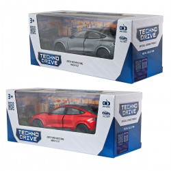 Автомодель - Ford Mustang Mach-E GT 2023 (червоний, сріблясто-сірий) фото-4