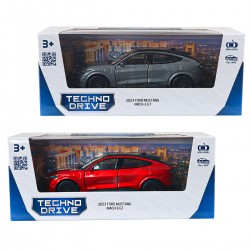Автомодель - Ford Mustang Mach-E GT 2023 (червоний, сріблясто-сірий) фото-5