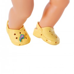 Обувь для куклы BABY BORN - Cандалии с значками (желтые) фото-2