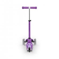 Самокат MICRO серии Mini Deluxe LED – Фиолетовый (до 50 kg, 3-х колесный, свет) фото-3
