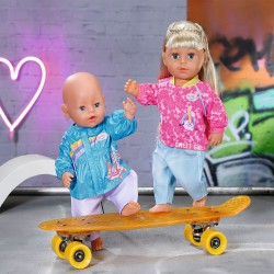 Набор одежды для куклы BABY born - Кэжуал сестрички (голубой) фото-3