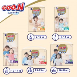 Трусики-підгузки Goo.N Premium Soft для дітей (XXL, 15-25 кг, 30 шт) фото-11