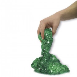 Песок Для Детского Творчества - Kinetic Sand Metallic (Зеленый) фото-5