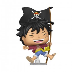 Игровая фигурка Funko POP! серии Большой куш - Луффи с флагом фото-2