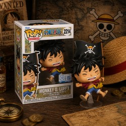 Игровая фигурка Funko POP! серии Большой куш - Луффи с флагом фото-3