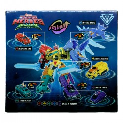 Игровой набор с машинками-трансформерами Dinoster - Метатрон 5 в 1 фото-5