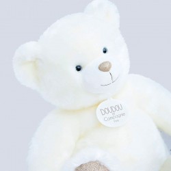 М'яка іграшка Doudou – Ведмедик білий (40 cm) фото-3