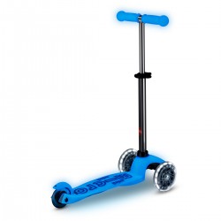 Самокат Micro серии Mini Deluxe Glow LED - Арктический синий фото-5