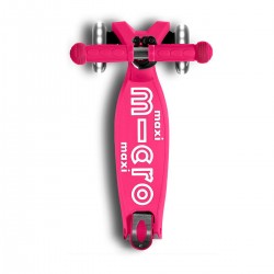 Самокат MICRO складной серии Maxi Deluxe LED – Розовый фото-4