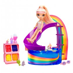 Ігровий набір з лялькою Rainbow High – Веселкове свято в басейні фото-8