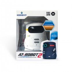 Розумний робот з сенсорним керуванням та навчальними картками - AT-ROBOT 2 (білий) фото-7